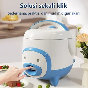 Mieia Rice Cooker Mini 1.2Liter Anti Lengket Portable Serbaguna Magic Com Kecil Low Watt