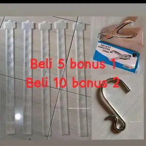 PROMO PAKET HEMAT 5/10 GANTUNGAN SNACK  + 1 PEMBOLONG SNACK BERSERTA BONUS KAIT BESI