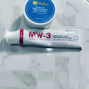 [Live Exclusive] METOO Teeth Whitening- 1pcs ToothPowder 50gr / 1pcs Tooth Paste 100gr -Pasta Gigi / pemutih gigi / GigiCerah / Pasta Gigi Probiotik / Nafas Segar / Mencegah BauMulut / Karang Gigi /Membersihkan Noda Gigi