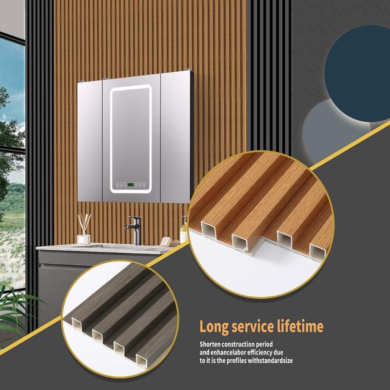 Wood WPC Wall panel 2.9Meter*16cm Dekorasi Dinding Anti Rayap Dan Anti Air WPC Aestetic Dinding Motif Kayu 3D WALL PANEL PVC KAYU / BACKDROP TV / PINTU KAMUFLASE ELEGAN 3