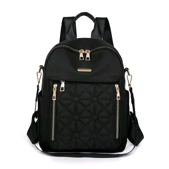 Tas Ransel Sekolah Wanita Anti Air Bahan Nilon Korea Setyle - Selempang Backpack gendong 2