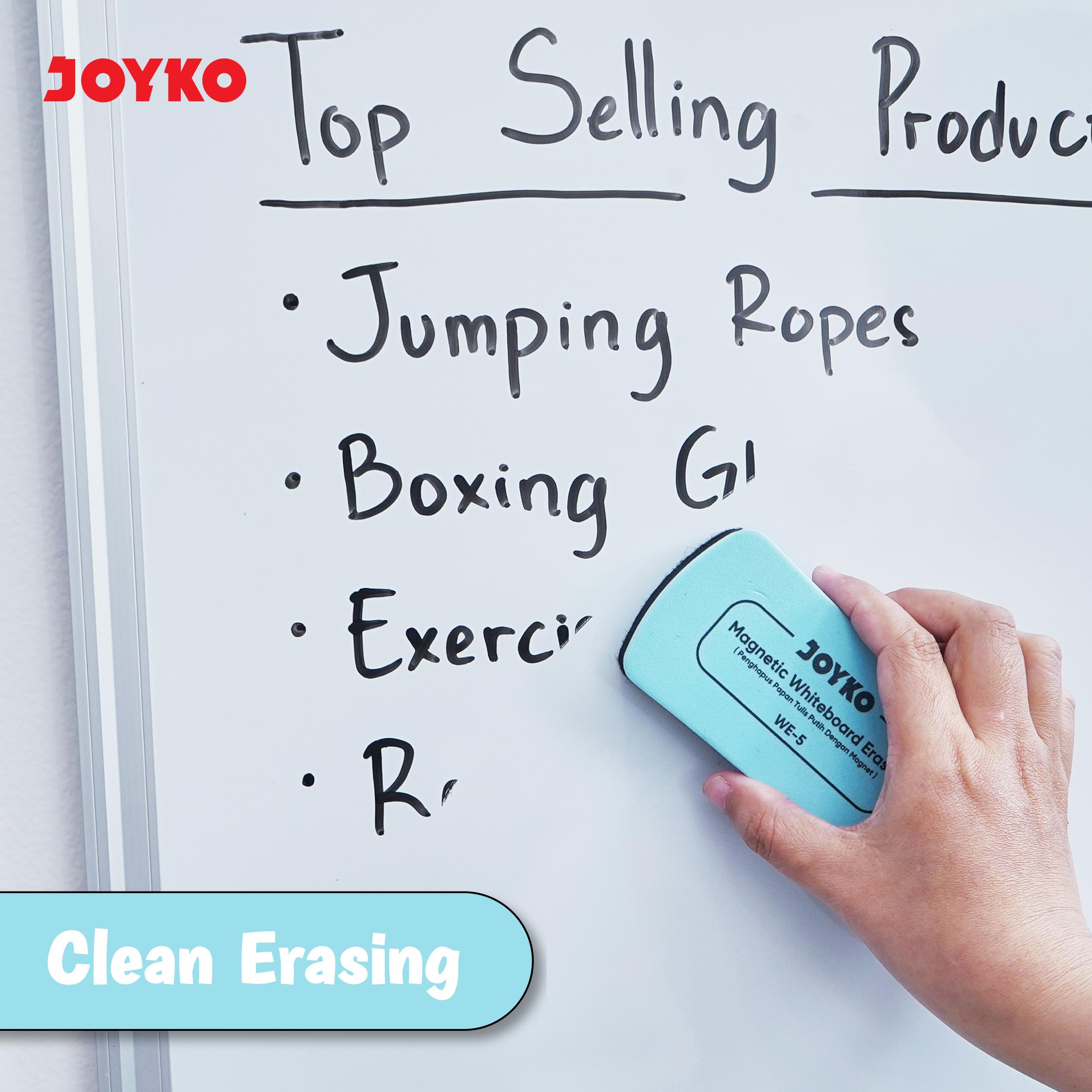 JOYKO Penghapus Papan Tulis Putih Dengan Magnet Magnetic Whiteboard Eraser WE-4~6
