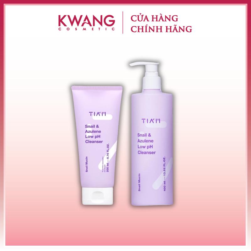 Sữa rửa mặt dịch ốc sên hoa cúc TIAM Snail Cho Da Dầu Mụn 200ml và 400ml Hàn Quốc Skincare Nữ