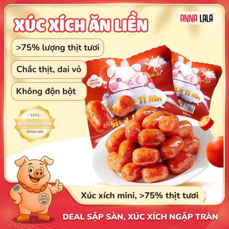    4   Combo Xúc Xích Ăn Liền Anna Lala -  Dai ngon vị đậm Ăn là nghiện 