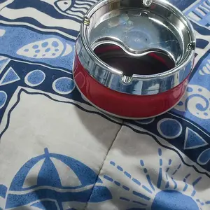 Uzeware Asbak Tutup Putar Asbak Portable Asbak Stainless Steel Tebal