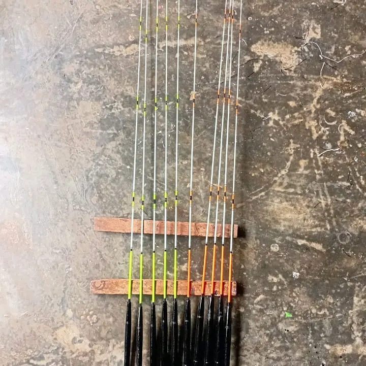 SATU SET JORAN WADER SUPER LENTUR 140 CM GAGANG KAYU HITAM