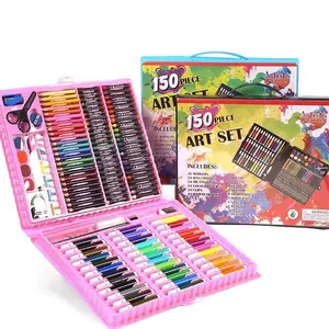 SHENAR CRAYON ART SET PAKET MEWAH / CRAYON WARNA KARAKTER KARTUN / PENSIL WARNA ANAK ALAT GAMBAR KOPER / ALAT MELUKIS DAN MENGGAMBAR, SHENARCORNER168S