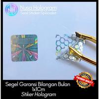 Gambar Stiker Hologram Bilangan Bulan 1x1 Cm Sarang Tawon Segel Garansi, bukan hologram biasa dari nusa hologram Kota Cimahi 2 Tokopedia