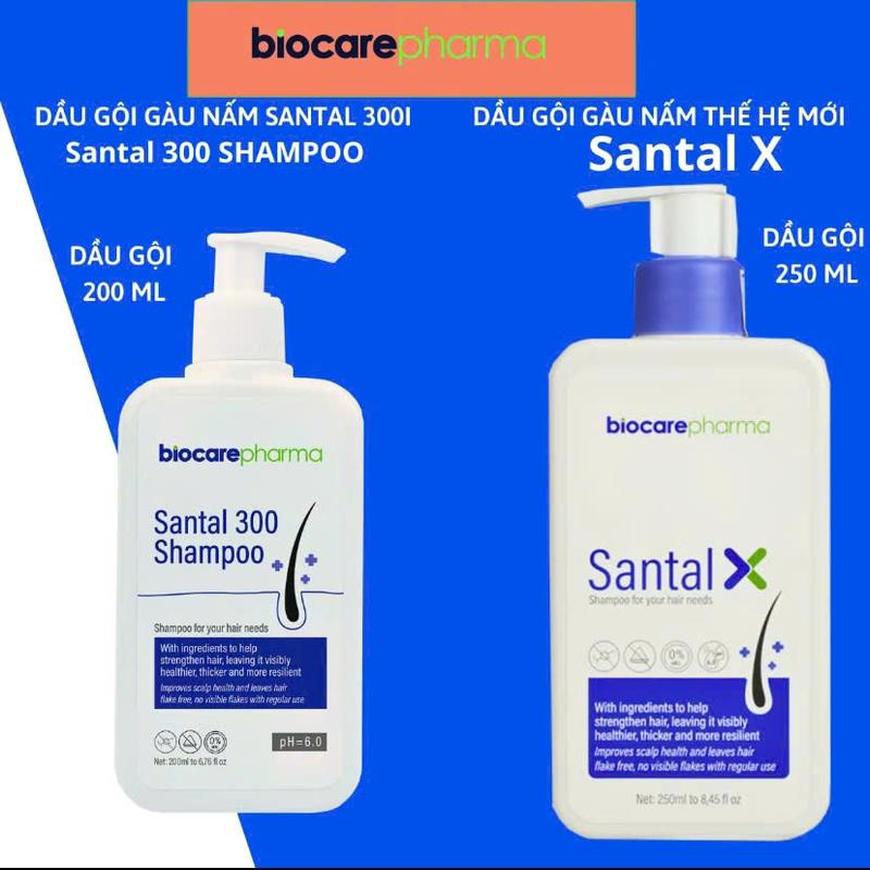 Biocarepharma Dầu Gội Santal 300 Shampoo Giảm Gàu Nấm Ngứa Da Đầu Cho Nam Nữ Dược Liệu Tự Nhiên Dưỡng Tóc Chăm Sóc Tóc 200ml