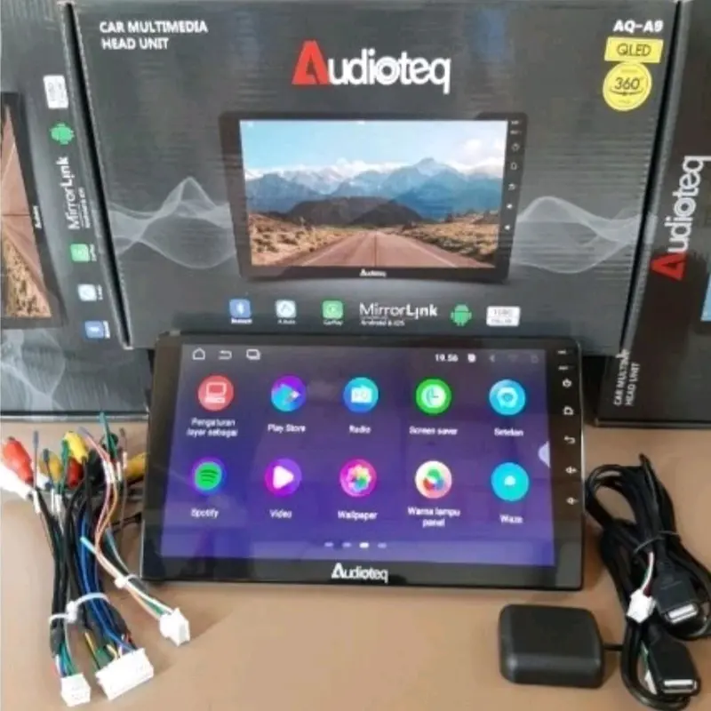 [Exclusive Jevan Audio] Audioteq Head Unit Android RAM 3/32 QLED 3