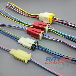 Soket Kabel Sambung Pin 2 3 4 6 9 Kecil Mini Nylon Universal Motor Mobil - Socket Konektor Kabel