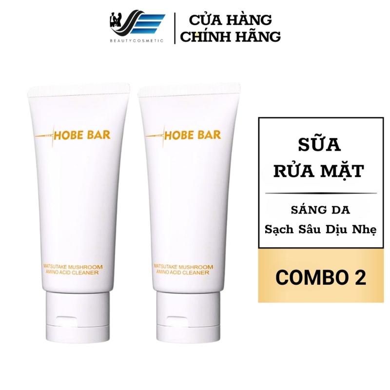 Combo 2 Tuýt Sữa Rửa Mặt Hobe Bar 50ml Chính Hãng Srm Mini Nam Nữ Kiềm Dầu Sạch Sâu Dịu Nhẹ Loại Bỏ Tế Bào Da Chết Dưỡng Ẩm Sáng Da