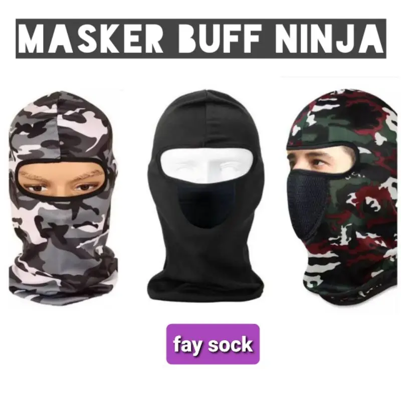 ( Termurah & Terbaik )Masker buff ninja /Masker ninja Army / Masker Balaclava / Masker ninja full face / Masker motor Pria