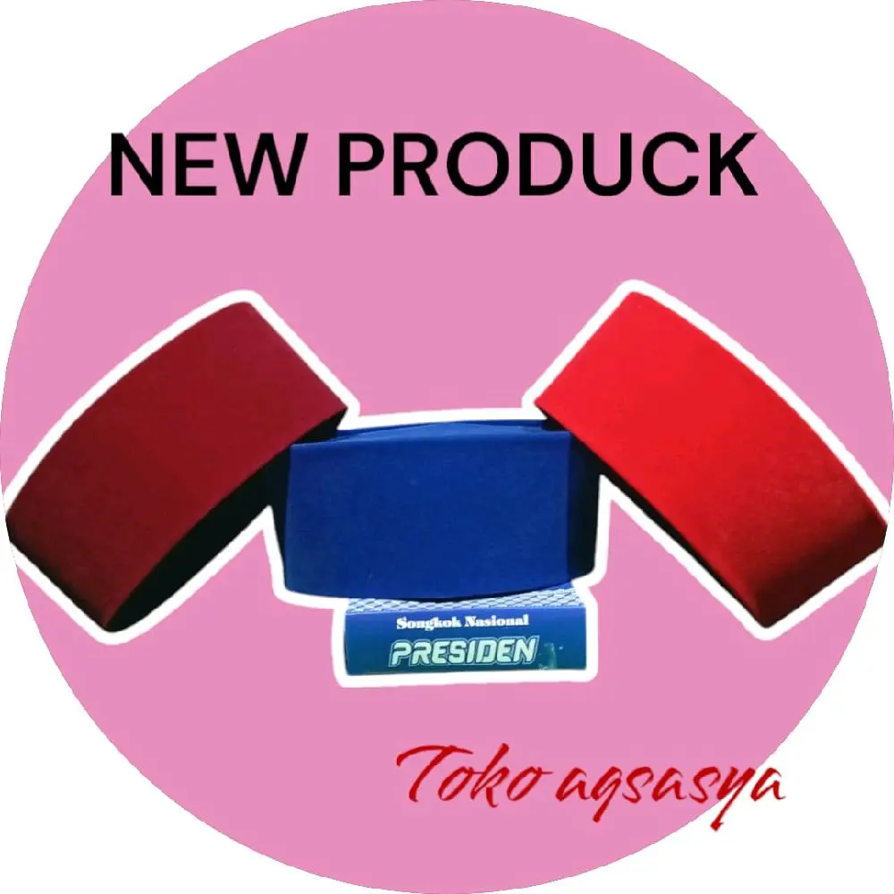 Peci Songkok Nasional Motif Warna Merah marun Dewasa Tinggi 9 cm - Putih, Nyaman, Biru, Standar Muslim Kopiah Songket Pria