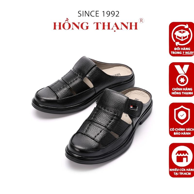 HỒNG THẠNH - Dép sục da Nam Thời Trang - 8753 giày hở gót dép bít mũi rọ nam