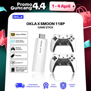 OKLA x SMOON 118P PLAYGAME | 30.000+ GAMES - DOUBLE STICK  - FOR TV + COMPUTER + PROYEKTOR - NO NEED WIFI