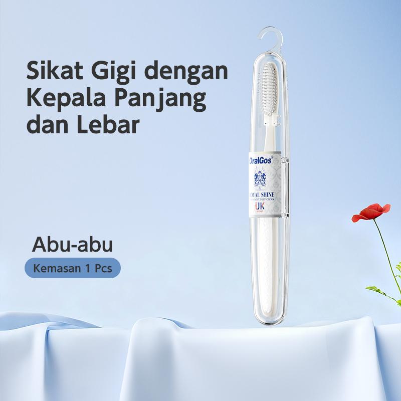 Sikat Gigi Dengan Kepala Panjang dan Lebar Ideal untuk Bepergian Pembersihan Cepat Lembut Seperti Kapas untuk Melindungi Gusi  toothbrush sikat gigi travel kit