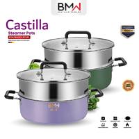 Gambar Panci Steamer Lengkap dengan Parutan Bahan Stainless Tebal 26CM / 28CM / 30CM - 26CM, UNGU dari BMW Kitchenware Kab. Tangerang 1 Tokopedia