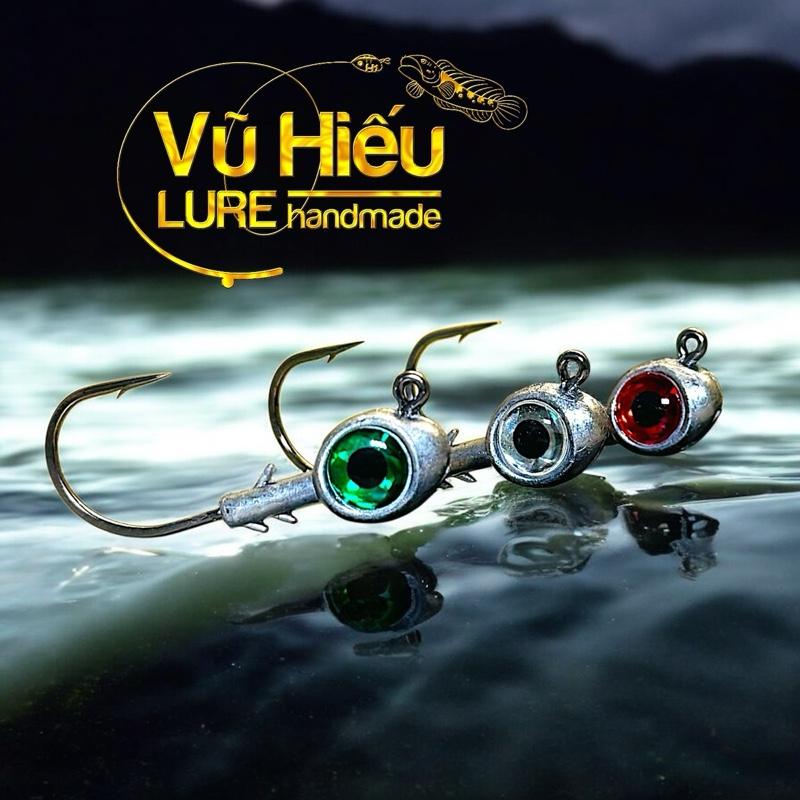   Vũ Hiếu  Lưỡi câu Jig Head nặng 7g và 10g đầu cá có mắt sinh động và chịu tải cao câu cá câu lure fishing 