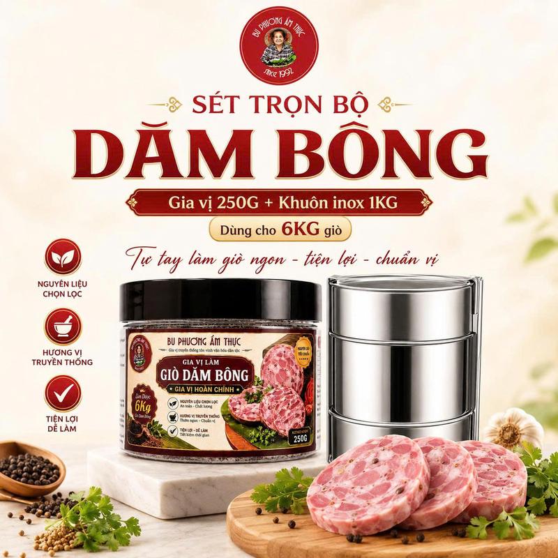 SÉT Gia Vị Dăm Bông Trọn Bộ - Thương Hiệu Bu Phương Ẩm Thực