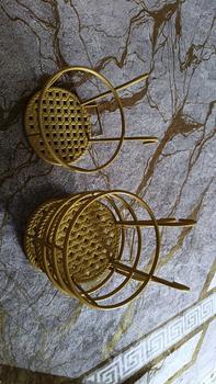 Product Review of 1 Pcs Gold Metal Potted Plant Stand Floor Flower Pot Rack Decorative Pot Garden Container Round Supports Rack from E**d H**l 0