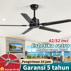 Kipas Angin Gantung Plafon 42/56 inch Remote Control COD A126