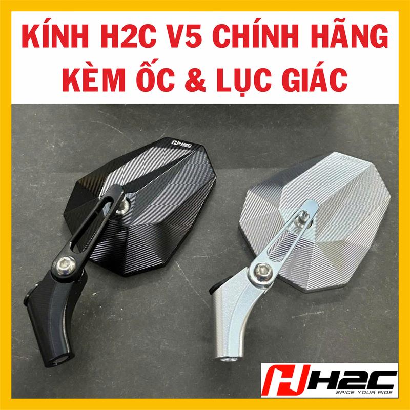 1 Gương Kính Chiếu Hậu H2C V5 Mẫu Mới Hot 2025
