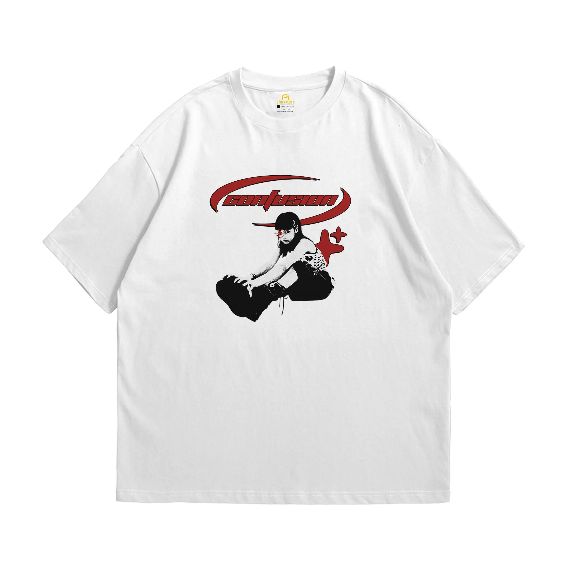 Gimsstore T-Shirt Pria Premium Poliester 24s Printing DTF - Y2K - Street Wear - Kaos Bucin - T Shirt Gift - Kaos  Distro Premium