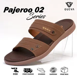 GUEVA Sendal Pria Pajeroo 02 Series Sandal Selop Kasual Indoor Outdoor Size 39-43 Bisa COD Anti Slip Anti Licin