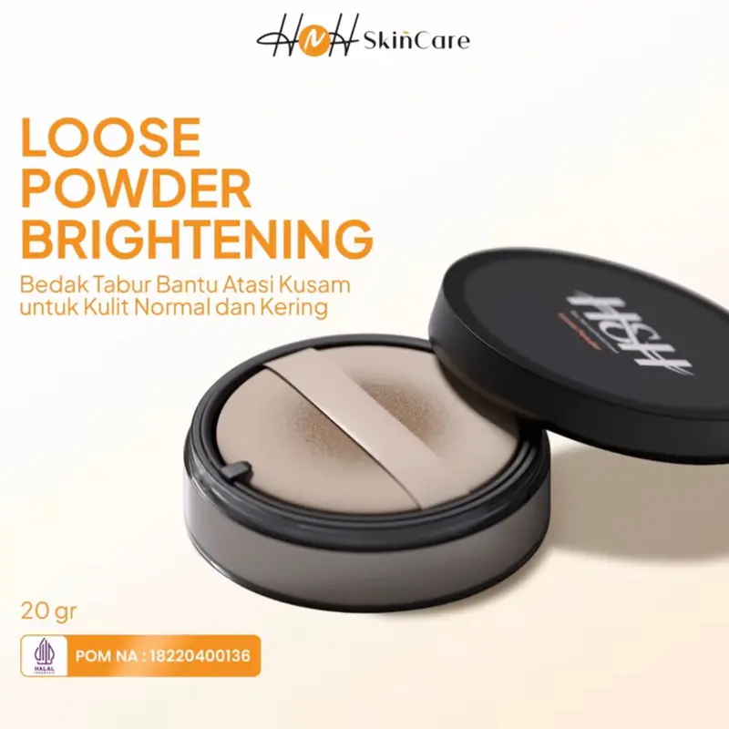 H&H SKINCARE BY DR.KAMILA [LOOSE POWDER BRIGHTENING] READY STOK SIAP KIRIM Set Rias Wajah Berminyak Kusam Lightening Loose Powder