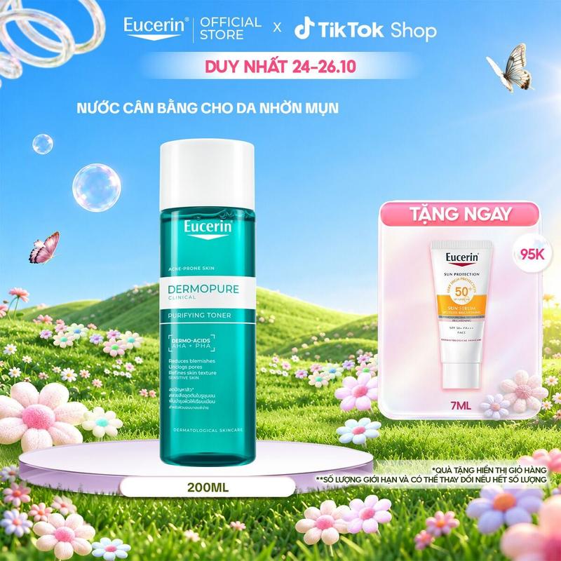 Nước cân bằng da Eucerin DermoPure Clinical Purifying Toner 200ml