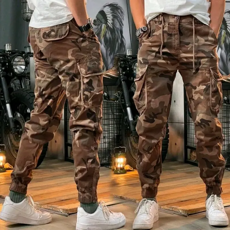CELANA PANJANG CARGO LORENG COMBAT CARGO PANTS OUTFIT CELANA PRIA DEWASA Style Slimfit Katun twill combed Keren Nyaman Outdoor Kain Army Karet Distro Tactical 4