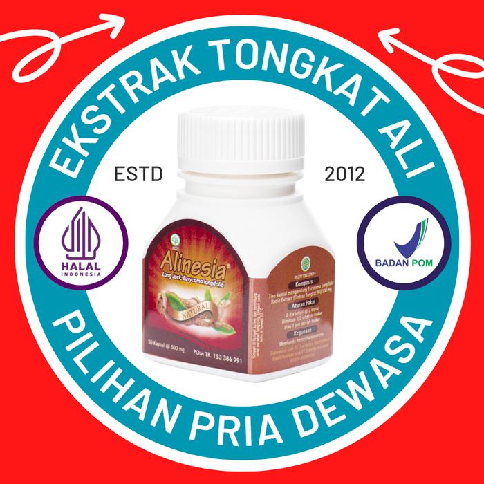 Gambar Alinesia Kapsul Ekstrak Tongkat Ali [BPOM] dari DeherbaStore Kota Bogor Tokopedia