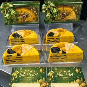 Kue lapis legit empat sultan ukuran 1/2 loyang bulat (8x16cm) rasa premium, almond, cempedak, prunes gluten free Makanan