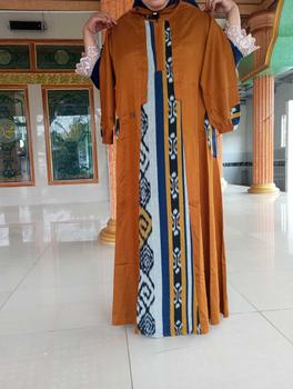 Product Review of Gamis Amanda Nava Rayon Twill Premium Mix Tenun Troso Random [free Goodie bag dan puoch] from u**5 0