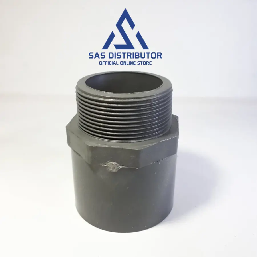 Sok Drat Luar 1 1/2" inch AW Superlon / SDL 1 1/2 inch PVC / Valve Socket 1 1/2 / Sock Drat Luar 1,5