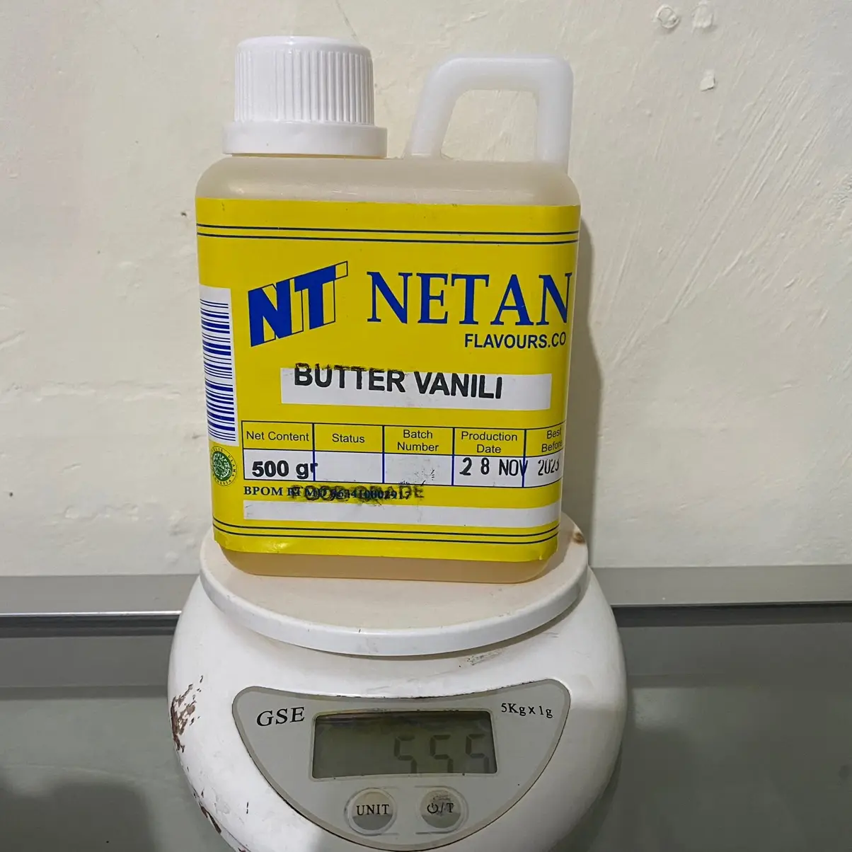 NETAN BUTTER VANILI 500 GRAM ( VANILI CAIR ) AROMA BUTTER
