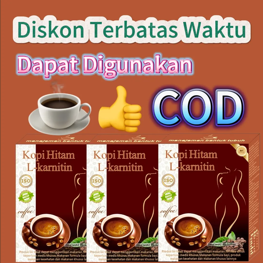 Bubuk kopi instan L-karnitin