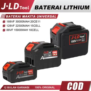 JLD Baterai Bor Cordless LXT Makita Lithium Kapasitas Tinggi 88VF untuk Impact/Gerinda JLD, Xenon, Nagawa, Ryu, Mollar, Nrt