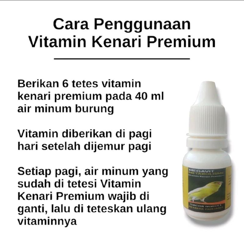 MEGAVIT - Vitamin dan Doping Burung Kenari Premium Biar Cepat Gacor 3