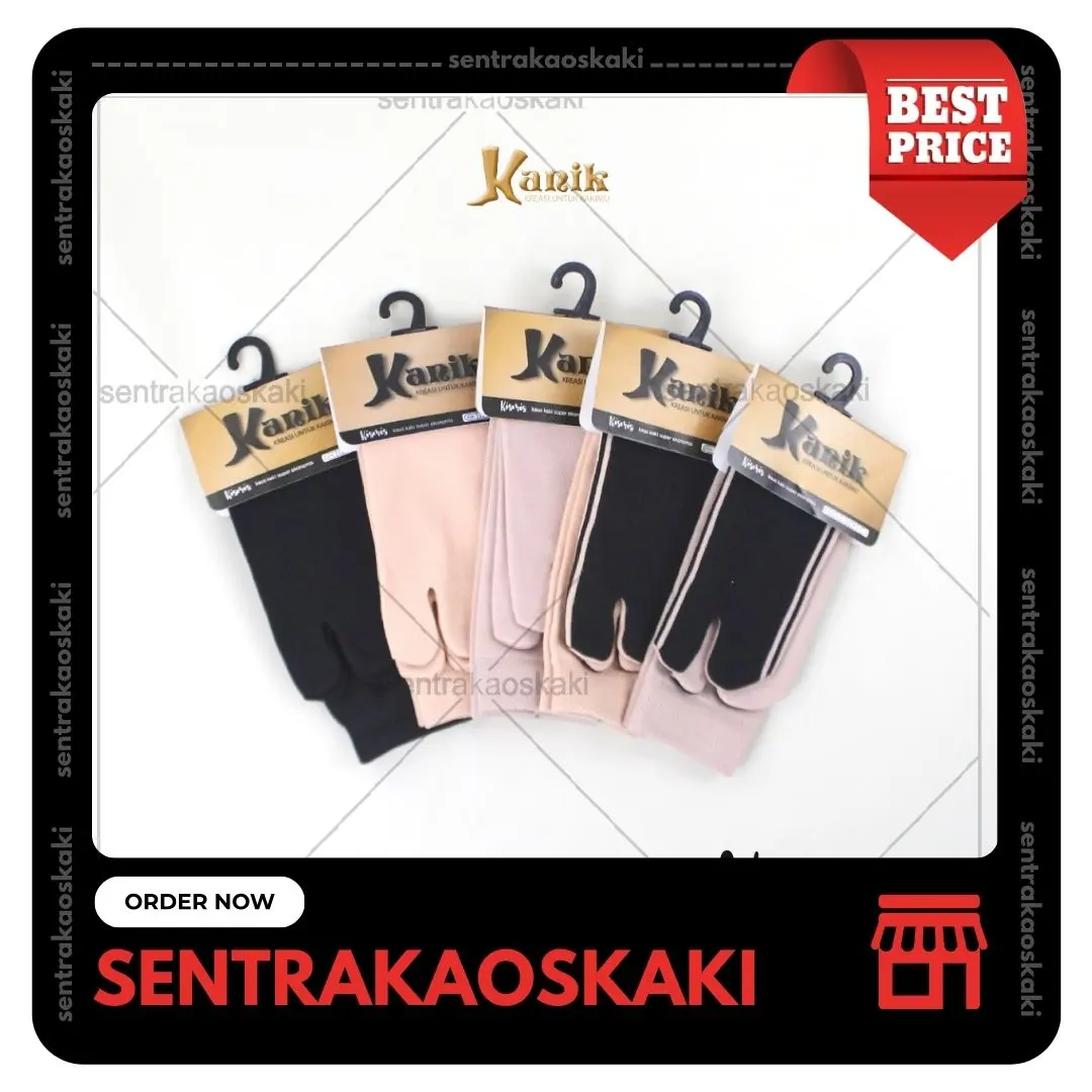 Kanik Kismis Kaos kaki Muslimah Telapak Hitam muslim Wanita Dewasa Panjang