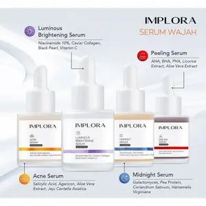 SB - IMPLORA FACE SERUM Face Serum 24K Gold | Hydrating | Acne | Brightening | Peeling | Midnight Serum BPOM