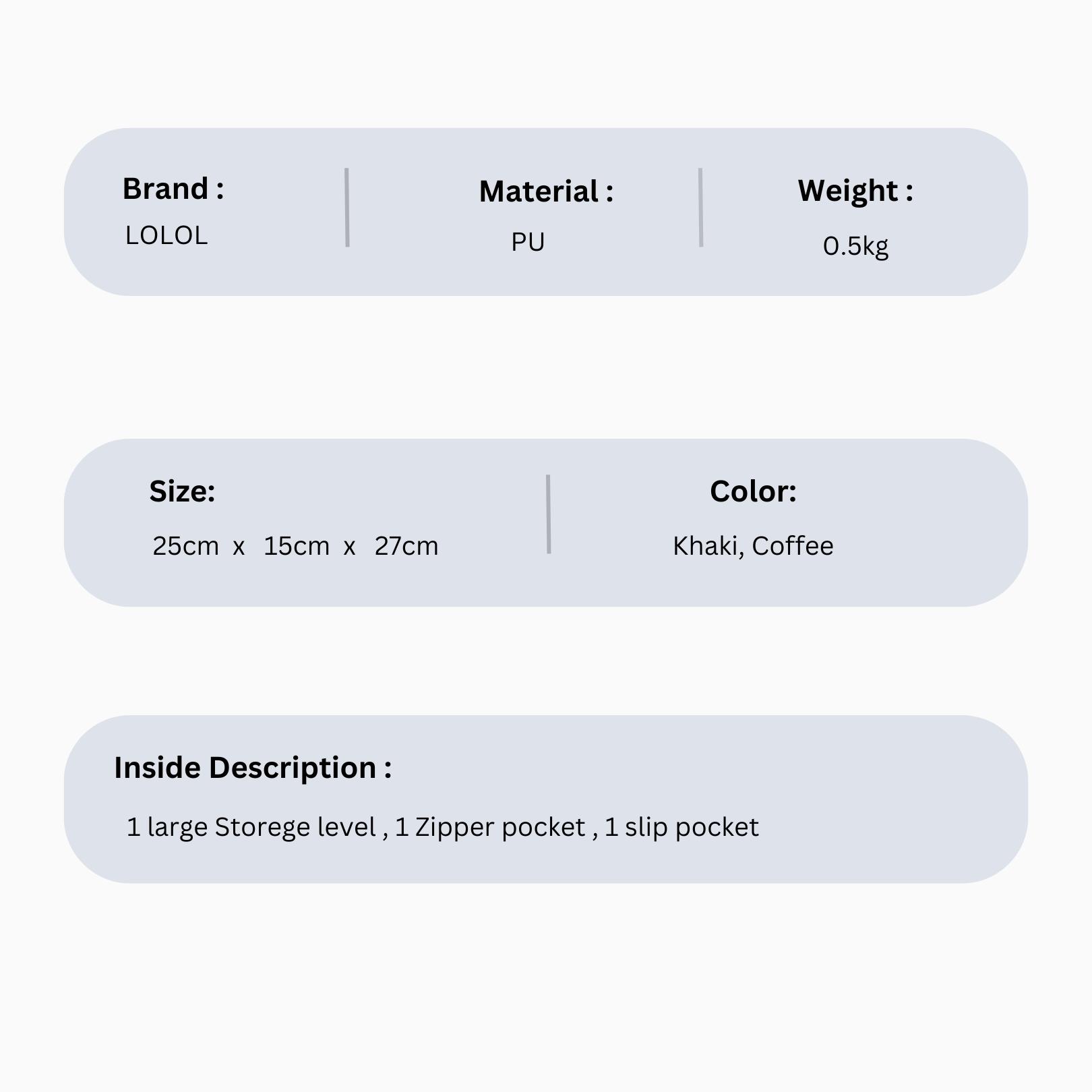 LOLOL Fashion Tas Wanita Tas Selempang  Tas Ransel  Tas Kulia Tas Sekolah  Tas ransel Terbaru 2024 -  A036-1 Backpack