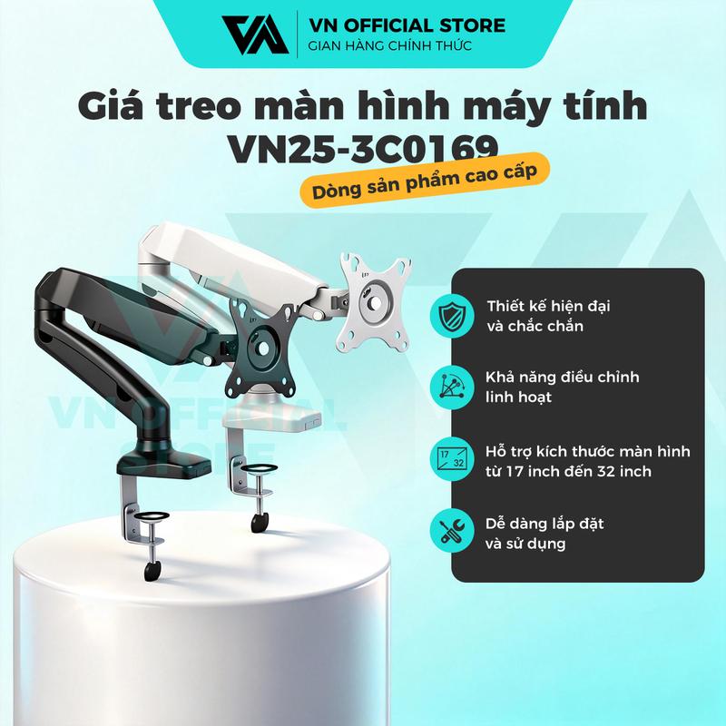 gia treo man hinh arm màn hình 17 -34inch 10kg Giá đỡ màn hình Bảo hành chính hãng 12 tháng Giá đỡ màn hình máy tính có thể điều chỉnh đa hướng 360°, dễ lắp đặt, giảm giá