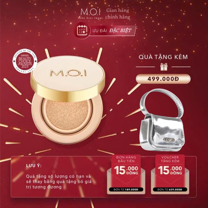 Phấn nước Ho Ngoc Ha PREMIUM by MOI - Cushion Cosmetics(Tặng Túi bạc nhỏ )