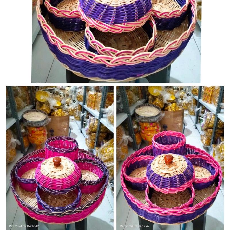 Set nare rotan kotak dan bulat anak 4 + saab 2