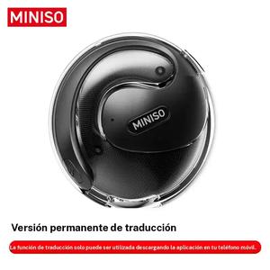 MINISO X15 Pro Audífonos de traducción, Audífonos deportivos inalámbricos BT 5.4 OWS impermeables, Soporta 135 idiomas de traducción en tiempo real, Soporta reproducción de música, llamadas telefónicas, Audífonos con reducción de ruido con micrófono
