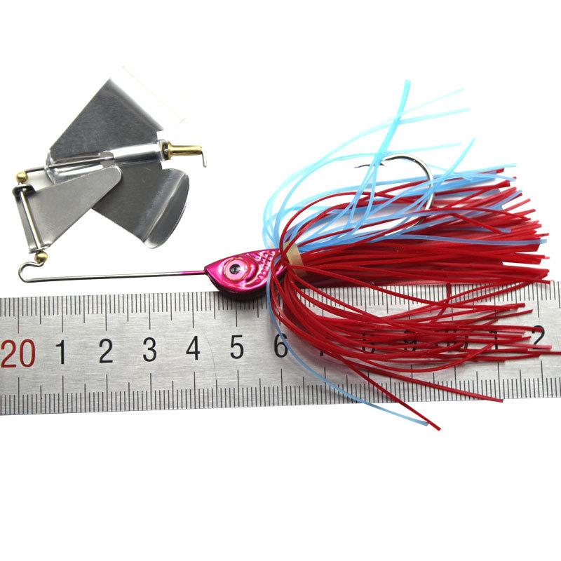 Product Introduction of Lure Fake Fish Husky Heart-Shaped Rotating Sequins Lure 14.7G 5 Colors Tassel Hangings Soft Bait 2