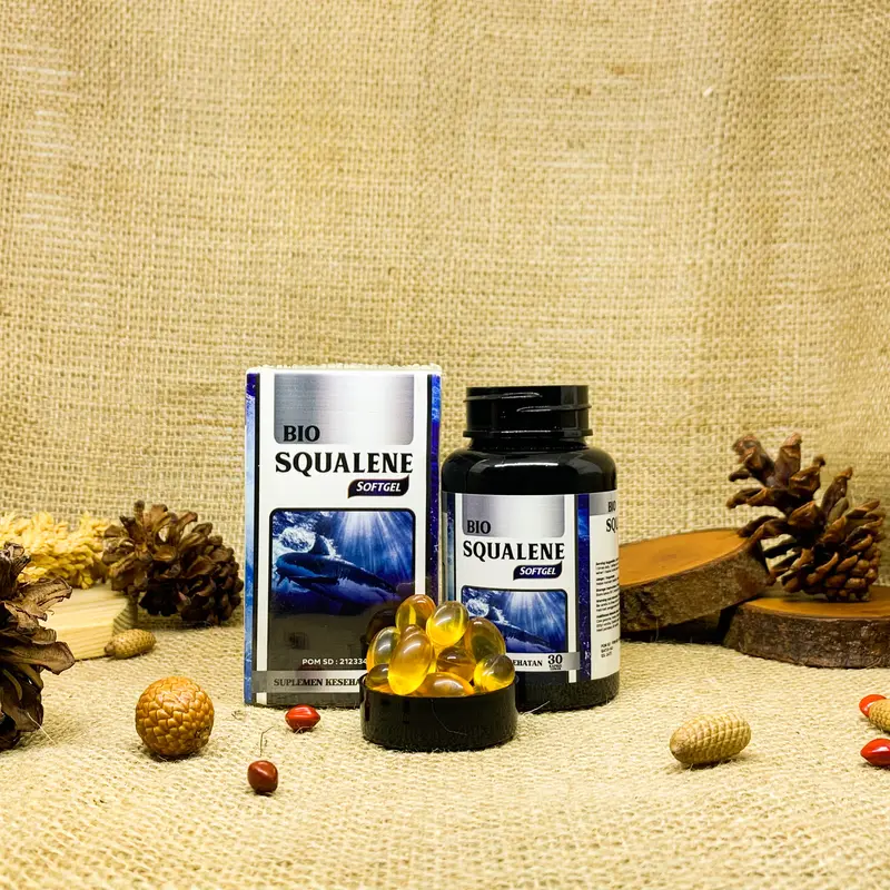 Pe-nyu-bur Sperma Pria Mengentalkan Sp-er-ma dengan Bio Squalene 30 Softgel 5