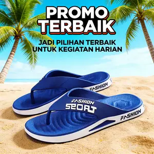 [TERLARIS 2026] Sandal Jepit Pria Import Fashion Kekinian - Sol Karet Anti Slip Kuat & Ringan, Nyaman Dipakai Sehari-hari, Tampilan Sporty Elegan, Cocok Buat Jalan Santai & Hangout (Size 39-44)
